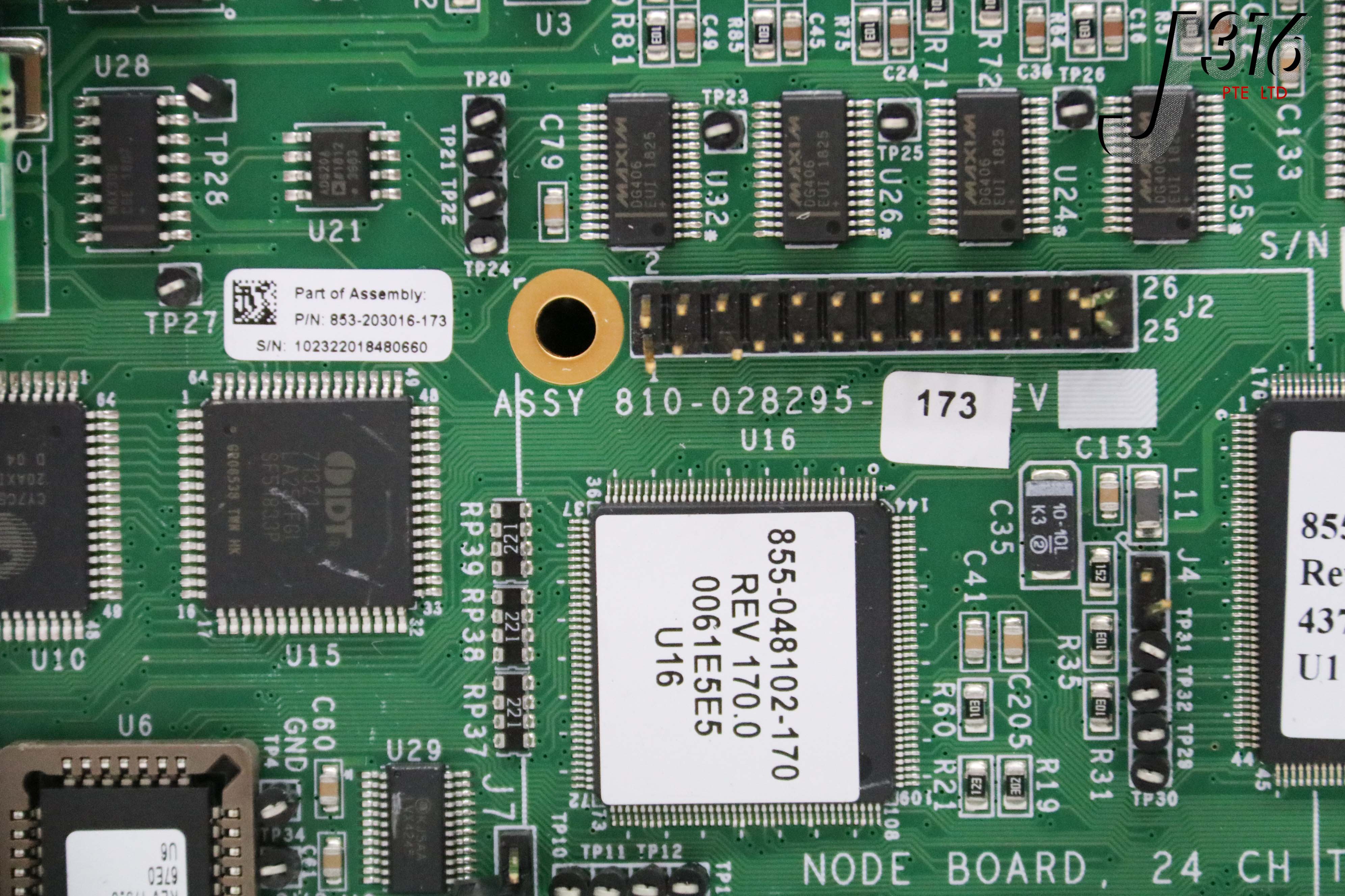34416 LAM RESEARCH PCB ASSY, 24 CH TEMP CTLR, 810-028296-173 853